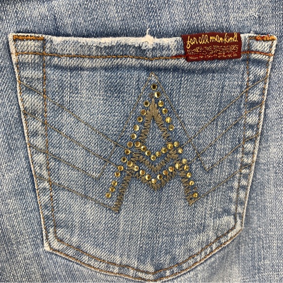 7 For All Mankind Womens 27 Jeans A Pocket Bootcut Low-rise Stretch Light - Picture 11 of 14